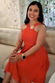 This dress was perfect for Miami. I wore this for a bachelorette gathering, it was perfect. Dressy and comfy, super cute for spring and summer! - Sofia P.
