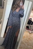 I bought this dress for my engagement shoot but not sure if it's the look I'm going for. I was worried it wouldn't be too long, but is perfect, especially with heels! Love the two slits on the sides, this dress is classy and sexy all at the same time! I will definitely order from Lulus again! - Gabriella H.
