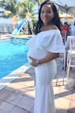 I bought this dress to wear on my baby shower and everyone loved it. I usually wear XS or S from Lulus but of course due to pregnancy weight gain and making room for the belly I've got a size M. I'm glad I did. The dress was very comfortable, and I wore it all day outdoors without sweating a drop. I definitely recommend this dress. - Yanai H.