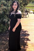 Loved the dress! I wore it to a family wedding and received a lot of compliments! At only 6 weeks post-partum it fit just perfect!!!
-Priscilla - Priscilla A.