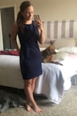 I love this dress for the office. It's perfect length and very flattering. I wore this with a blazer but can't wait to wear it more on its own this summer. - Courtney M.