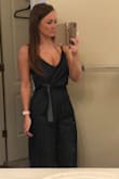 I LOVE this jumpsuit. It's a little darker than I imagined it would be, but the material is very light and the jumpsuit fits very well. - Courtney M.