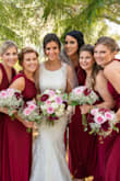 I used these for my bridesmaids and they fit extremely well to everyone's body type. I slipped into the medium just to try it on as well, and it fit me really good. They are a little on the long side and the 2 strips of fabric can overwhelm you at first, but you just have to play around with it. It helps having somebody else there to give you ideas on different ways to wrap this. My only complaint is that we haven't figured out a way to wrap it still being able to wear a bra but not that big of a deal as you can just buy sticky cups! Overall, pleased with this purchase and so were my bridesmaids with the low cost! - Ashley D.