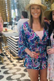 It's low cut, but I wear with a bandeau and it fits perfectly. Lots of compliments. - Katelin D.