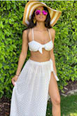 I ordered this for my Bach. Used it as a cover up for me swim suit. I fit perfectly for me. I got so many compliments on this from all my friends. I felt like it was really expensive when I got it but it was totally worth it. - Navneet K.