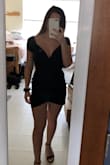 This dress is perfect. Fits amazing. Shows off my curves and can be worn to many events I have coming up. Super comfortable. The material is nice and far from cheap. Definitely would recommend! - Juliane A.