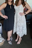 This dress was perfect for my bridal shower. It fit perfectly and was very comfortable & flattering. It was lightweight but still looked dressy. Received many compliments on the dress and would definitely buy in other colors. - Jennifer L.