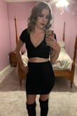 I love this two-piece set, it's my go-to downtown outfit. It's comfortable, fits well and I get a ton of compliments when I wear it. I will note that I had my skirt hemmed to mid-thigh length. It was initially closer to my knees, which I thought was just too long for this type of outfit. - Adrienne C.