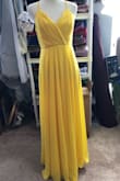 LOVE this dress! I bought it for prom and it fits true to size! It is a little long, but I'm short so I'm used to having to alter my dresses. The v-neck does go a little deep, but it's beautiful! - Sabrina S.