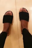Lovely pair of lightweight sandals! I've worn them a few times. I ordered a size 7.5 and it's a little big on my foot especially on the band. Wish it fit tighter as my feet tend to slide around in them. I think a size 7 would have fit much better. May reorder a size down as I quite like these sandals! - Jessica