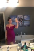Loved this dress. ;) I might go a size down as I'm still losing weight, but it's great quality! It does run long, even with heels I would need to have it gemmed. But it's beautiful. - Lori D.