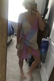 Fits loose, but that's the style! So cute for the beach! - Rachel T.