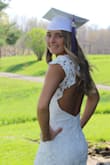 Perfect for graduation! It ran a little big on the back so we just pinned it! - Tammy D.