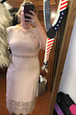 I ordered this for a ball but decided it was more cocktail. It's super cute on and fits perfectly. I love the color and the look. Shapes my body beautifully. - Brittany O.