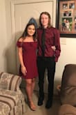 I bought this dress for my senior homecoming and it fit perfectly! I would say though that if you have wider shoulders it may cut into your arms a bit and be a little uncomfortable. But other than that it was super cute and comfortable! Very flouncy and a good dress to dance in. If you're going to do any crazy moves just wear shorts, as it's short. You could also move the sleeves up as sleeves for a more covered, square neckline. - Chloe T.