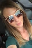 This glasses fit my wider shaped face well and are so glam! I got many compliments on them at an outdoor Florida wedding! - Carolyn M.