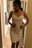 Got this for my daughter to wear in June the dress fits her beautifully. Not much stretched in the waist area though, but other then that everything looks great! - Amy V.