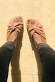 Lovely camel beige color and super comfortable to walk in! - Jessica