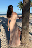 Amazing dress, super comfortable and stylish, perfect for any occasion. I ordered first a Small size because of my hips but it didn't fit on me, I noticed that it runs large, so I returned it and I bought a XS size, which fit perfectly. I wore it for my brother's wedding which was at the beach. My boyfriend chose it for me and he truly loved it from the beginning. I sincerely fell in love with LULUS and it's my favorite online store now! - ANDREA S.