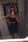 This dress was perfect for a girls trip in Las Vegas. The stretchy material makes it easy to move in and i love the color. Looks great with nude heels - Sarah N.