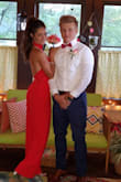 Beautiful jumpsuit great for many occasions.The fit was perfect! Fabric is nice. Washes well.
She loved the awesome pop of color and wore to Homecoming Dance - Ashley M.