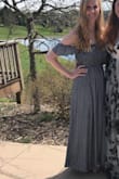 Wore this dress to my sister's bridal shower and it looked great. I ordered a medium and it fit perfectly with my 34DDD boobs. I am always sketchy about ordering online because of my height and how big my bust is but I'm so glad I bought it. - Olivia B.