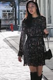 The dress is so chic! The quality is great and the print is so pretty! Fits great and it's perfect for work or going out! - Joann L.