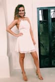 I bought this dress for my sorority formal and it was so perfect! I'm very tall and it wasn't too short, it's also very flattering. It was very comfortable and light-weight. I got so many compliments on it, would definitely recommend! - Julia T.