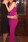 This dress was great quality. Very stretchy and has an under skirt layer. Not gonna lie it did get kinda hot (I wore it for my senior prom) but was a really cute dress. XS was sold out so I had to buy a size small and Taylor it. But the dress is really nice quality. But one thing the hot pink dress is more of a plum than a hot pink. - Sara B.