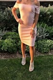 So beautiful was perfect. Love this dress. The material, color and size are all perfect. - Claudia A.