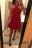 This is such a cute dress! I will be wearing it for graduation. The fabric under the armpits was a little loose, but not too noticeable. - Franchesca R.