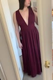Honestly, I was a little worried with how low the cuts are, but the dress lays so nicely that it doesn't feel super exposing. It makes me feel beautiful & sexy & it's also a great length for my height! - Miraya J.