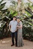 I wore this dress for our engagement pictures and it was perfect! I originally ordered a small based on previous reviews, but I sent it back for a medium which fit almost perfect! The top was a little big and low cut so I just pinned it together and it looked perfect! Highly recommend. 

Photos: Nathaly Norman Photography - Ashley G.