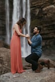 I'll forever remember this dress as the one I was proposed to in. This dress was PERFECT for our fun couples photo shoot that turned into an epic engagement shoot. It's a little loose in the chest, but I loved the back detail and color. It was super comfortable. - Susannah K.