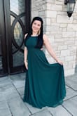 Gorgeous dress. Color was exactly what I was looking for. Fit was great too, I typically wear a small and this was true to size. My only complaint is that it was hard to get on because of all the strings - keep in mind! Also, it was extremely long, but I am short and didn't have time to hem so shame on me for that. - Amanda I.