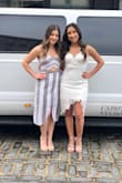 I bought this for my bachelorette party. Fits perfectly and the lace shows in all the right spots. Such a pretty fitted dress. Also purchased in light green for another wedding I will be going to! - ELENI S.