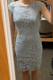 The dress color was what it looked like online which I am always weary about so that was awesome! The quality was really nice and it fit my body really well. The main problem I had was I got the smallest size and the dress went down to my knees which was not the length I was looking for. Thought about getting it hemmed but it would mess with the look of the bottom of the dress because of the way the lace overlaid the other layer. Overall, great dress for a taller person just didn't work with the vision I had. - Kaitlin W.