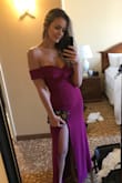 This dress is absolutely beautiful! It fit perfectly! I do have to say that I had a problem with the zipPer as soon as it arrived and I tried on, it simply broke. I had to have it replaced immediately as I was going to a wedding the next day. Other than that, the fabric is good and adjusts to your body, I was afraid the color would be a lil too bright for my taste but it was just perfect. And I didn't have a problem with the upper part (bust and shoulders) as some people did. Dress to kill! - Rhayna M.