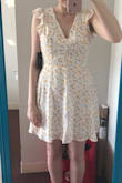 The material is very high quality, not see through at all. If you have a smaller chest the top may look a bit loose but it was nothing too bad for me, a simple safety pin should work. The fit is really a gamble depending on your shoulder/chest size I think, good thing there is free exchanges! - Elizabeth J.
