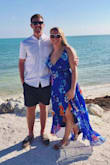 This dress was perfect for a beach wedding. Flowed beautiful, color and pattern is flattering but a few things I didn't like. I didn't realize it was a full wrap dress and to close it, you have to wrap a flimsy string around your body. It came loose multiple times throughout the night and I had to go to the bathroom to re-tie it. When you walk there is chance the dress will open, which had me feeling a little nervous all night. The top was a little loose so I would suggest sizing down. Overall such a beautiful dress and I can't wait to wear it again! - Cassandra R.