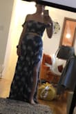 a little long but amazing! fits well!! can't wait to wear it for our honeymoon!! - Christina T.