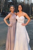 I ordered a medium (which I should of ordered a small because smalls usually fit me in Lulus but was nervous with this cut for some reason). Had to get it tightened around the chest area to fit properly and hemmed. 

But everyone loved the dress so much and it was super comfortable! - Amanda R.