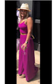 My favorite outfit I have ever ordered on Lulus! I wore it to a winery in Napa, California and got numerous compliments. Many people came up to me and asked where I got it from.
True to size on top and waist however I had to get the pants shortened about 2 inches (and still wore 2 inch heels with it). Comfortable to wear all day and easy to zip out of pants. - Kimberly S.