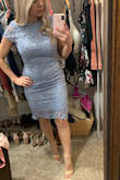 Love this dress. I bought xs and s and they both fit however I am short so xs worked better for me! Also I wanted a tighter fit. I wish it was a tad shorter but it works. - Regina R.