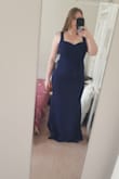 This dress is lovely. It hugs all the right places. The fabric is great quality-- thick enough so it's not see-through and has some stretch so it's extremely comfortable. I normally have trouble finding dresses that fit me well, but I used my measurements and followed the sizing chart, and it fit perfectly! The only thing I had to alter was the length. Overall, I am extremely satisfied with this purchase and would recommend buying this dress. - Destiny B.