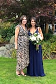 This dress is amazing! We wore them as bridesmaid dresses in August and everyone was complimenting us. The back is my favourite part. The only thing I would say is that if you are taller I would go up a size. The dress just hit the floor for me and I'm only 5'4. 
You will not be disappointed <3 - Niki M.