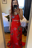 This dress is stunning. It's a beautiful bright colour and the material feels great, not too flimsy. It's definitely long and I'll need to hem it, but it's otherwise perfect. - Hayley C.