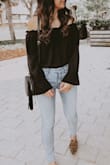 This top is perfect in every way. I'm obsessed with the cut and the sleeve details! Fits like a glove and pairs great with some high waisted jeans. Wore it for my birthday brunch and got lots of compliments! :) - Lara R.