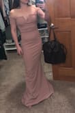 I ordered a bunch of dresses this color to test for a bridesmaid's dress. It is great quality! Loved it. I felt like the pink was a little too revealing for a bridesmaid dress, so I went with a different one. But definitely would order this dress for a different occasion, probably in a different color. - Samantha S.