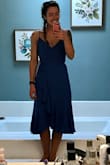 Beautiful color and style, just not for me! The wrap part sat higher than other ones I've had so I didn't enjoy the look. - Hannah P.